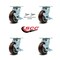 Service Caster 5 Inch Polyurethane Caster Set with Roller Bearings 4 Brake 2 Swivel Lock SCC SCC-30CS520-PPUR-TLB-BSL-2-TLB-2 - alternate 6